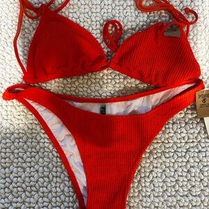 PINK Victoria's Secret Fiery Red Bikini